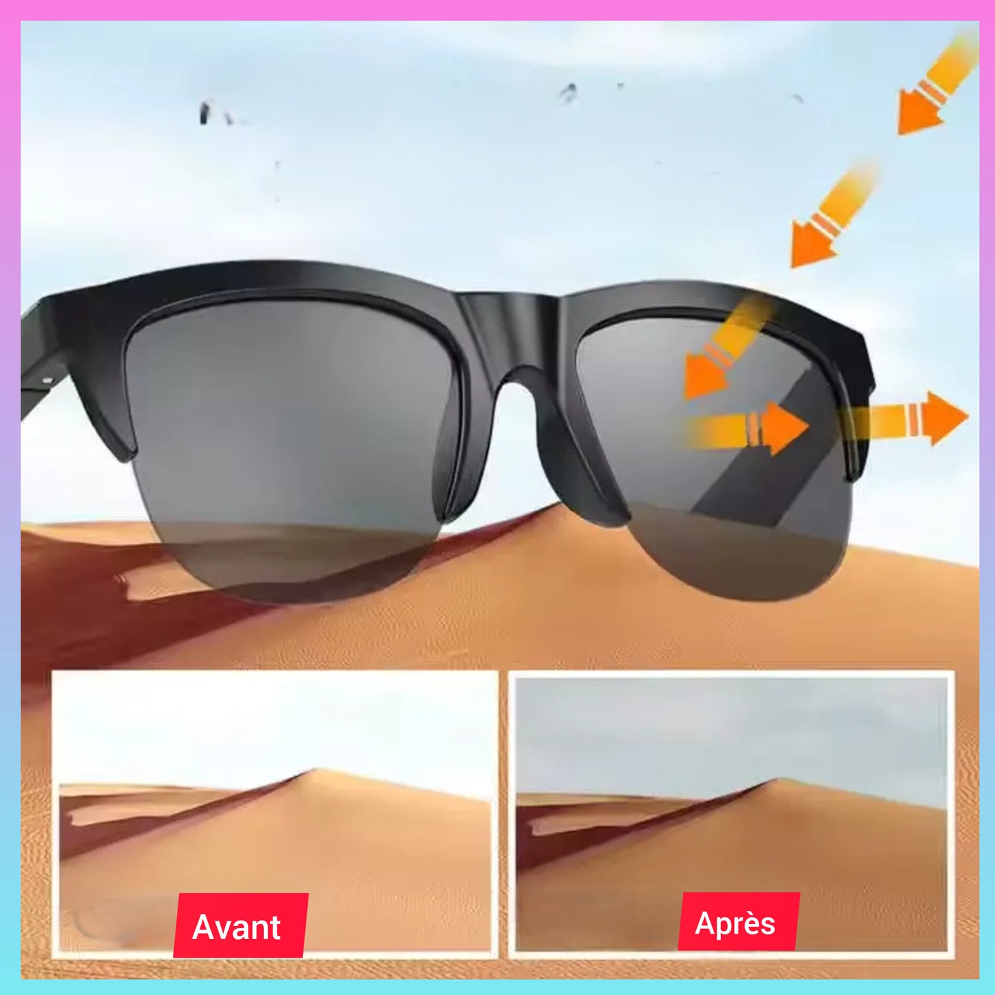 😎 Lunettes Bluetooth intelligentes